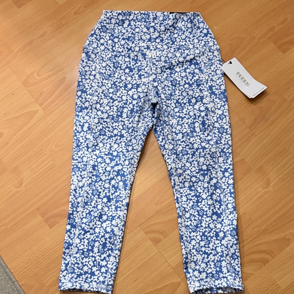 RBX Pants - RBX Blue and White Floral Leggings